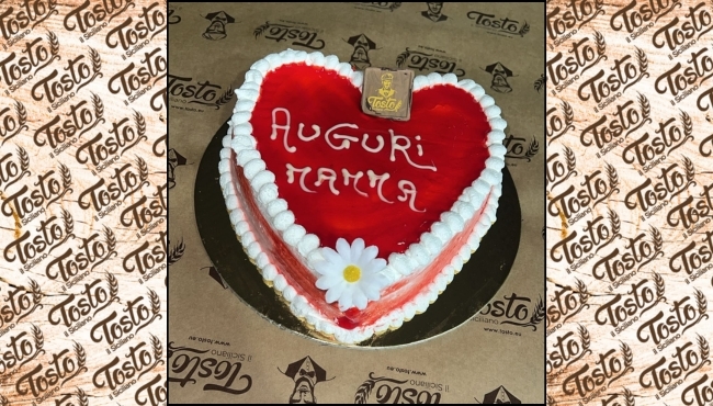 Amore di Mamma | Cuore Dolce alla Panna e Fragoline